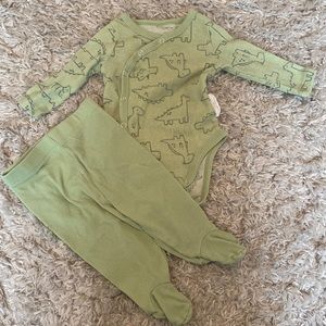 Ribbed Dino Set 3-6m